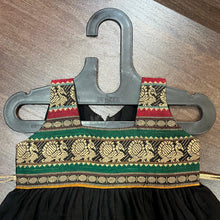 Load image into Gallery viewer, Black Ilkal Peacock Border Frock Dress - MEEMORA FROCKS
