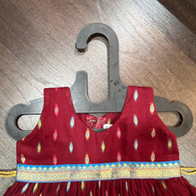 Load image into Gallery viewer, MAROON MULTI BUTTI FROCK DRESS - MEEMORA FROCKS
