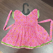 Load image into Gallery viewer, Pink Bandhani Print Jaipuri Cotton Frock Dress - MEEMORA FROCKS
