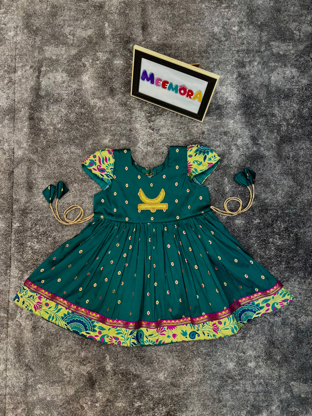 Rama Chandrakor Paithani Frock Dress