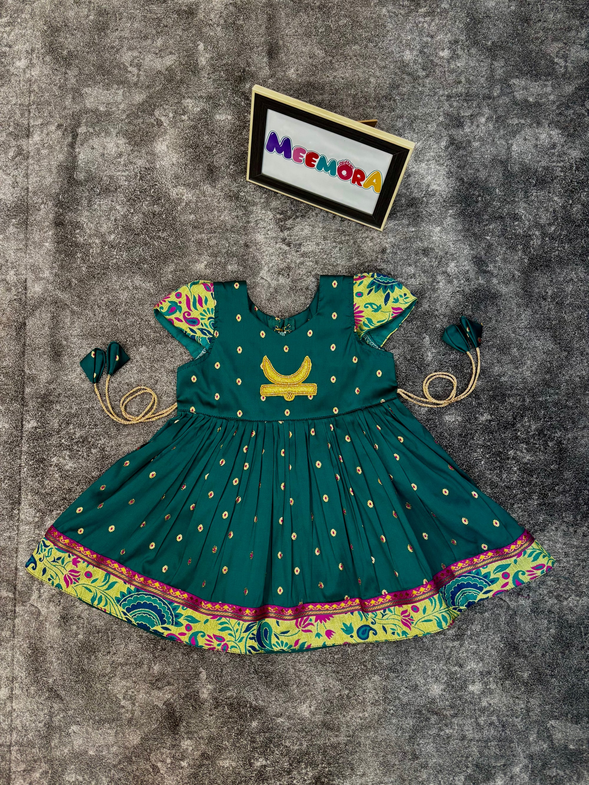 Rama Chandrakor Paithani Frock Dress