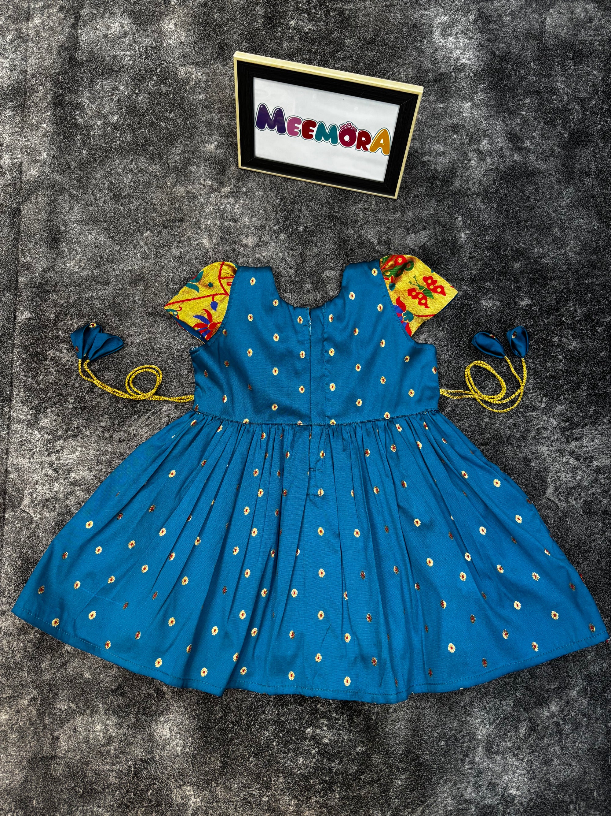 Chintamani Chandrakor Paithani Frock Dress