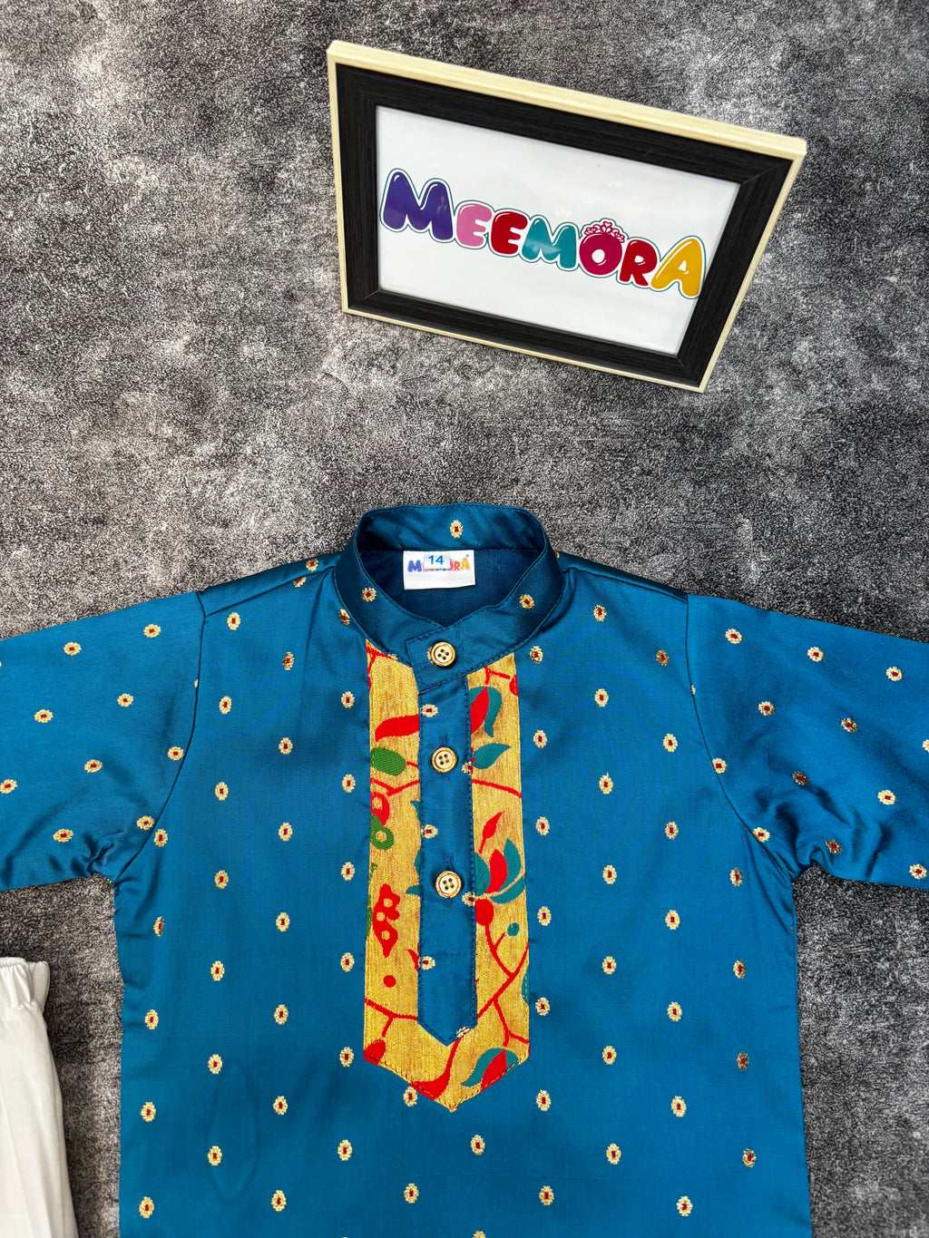 Chintamani Paithani Zari Silk Kurta Pajama
