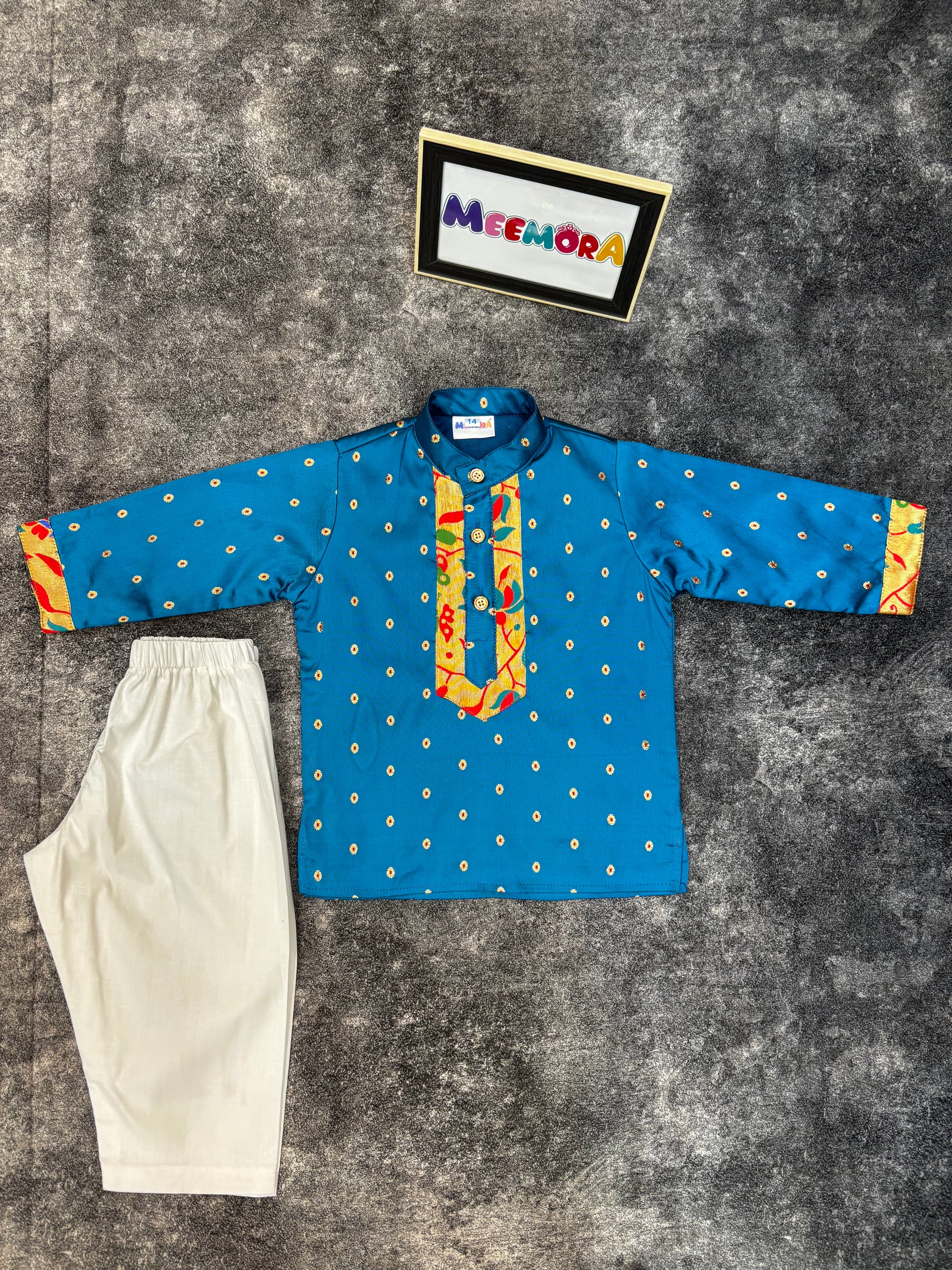 Chintamani Paithani Zari Silk Kurta Pajama