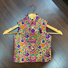 Load image into Gallery viewer, Paithani Multicolor Modi Jacket For Boys
