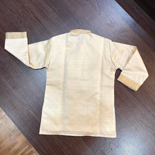 Load image into Gallery viewer, Cream Kasavu Silk Kurta Pajama
