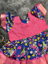 Load image into Gallery viewer, Royal Blue Kalamkari Digital Print Dress
