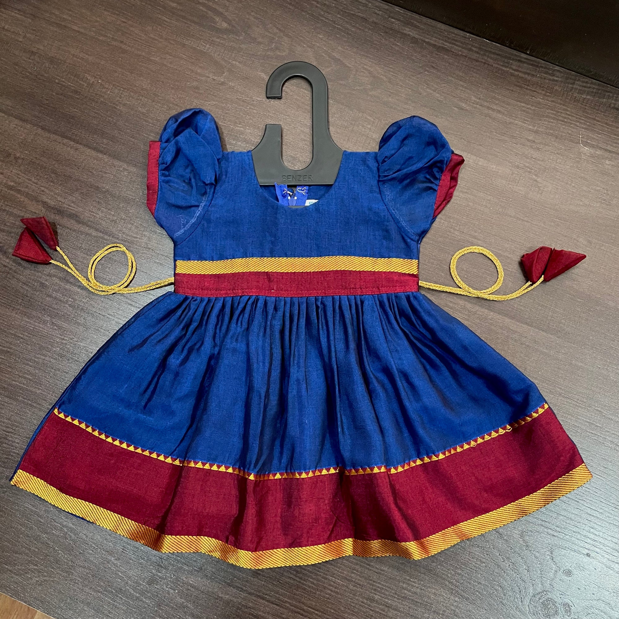Royal Blue South Silk Frock