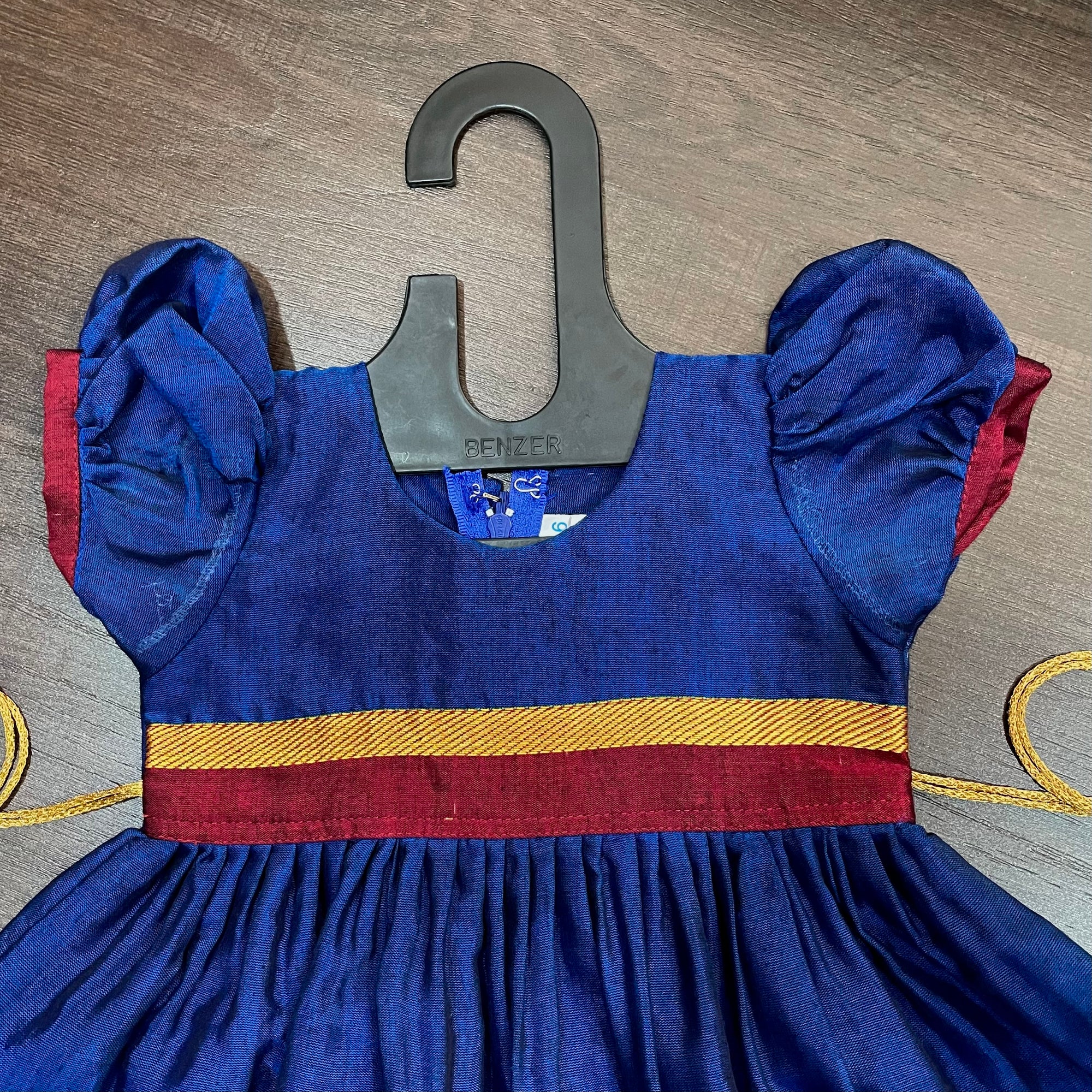 Royal Blue South Silk Frock