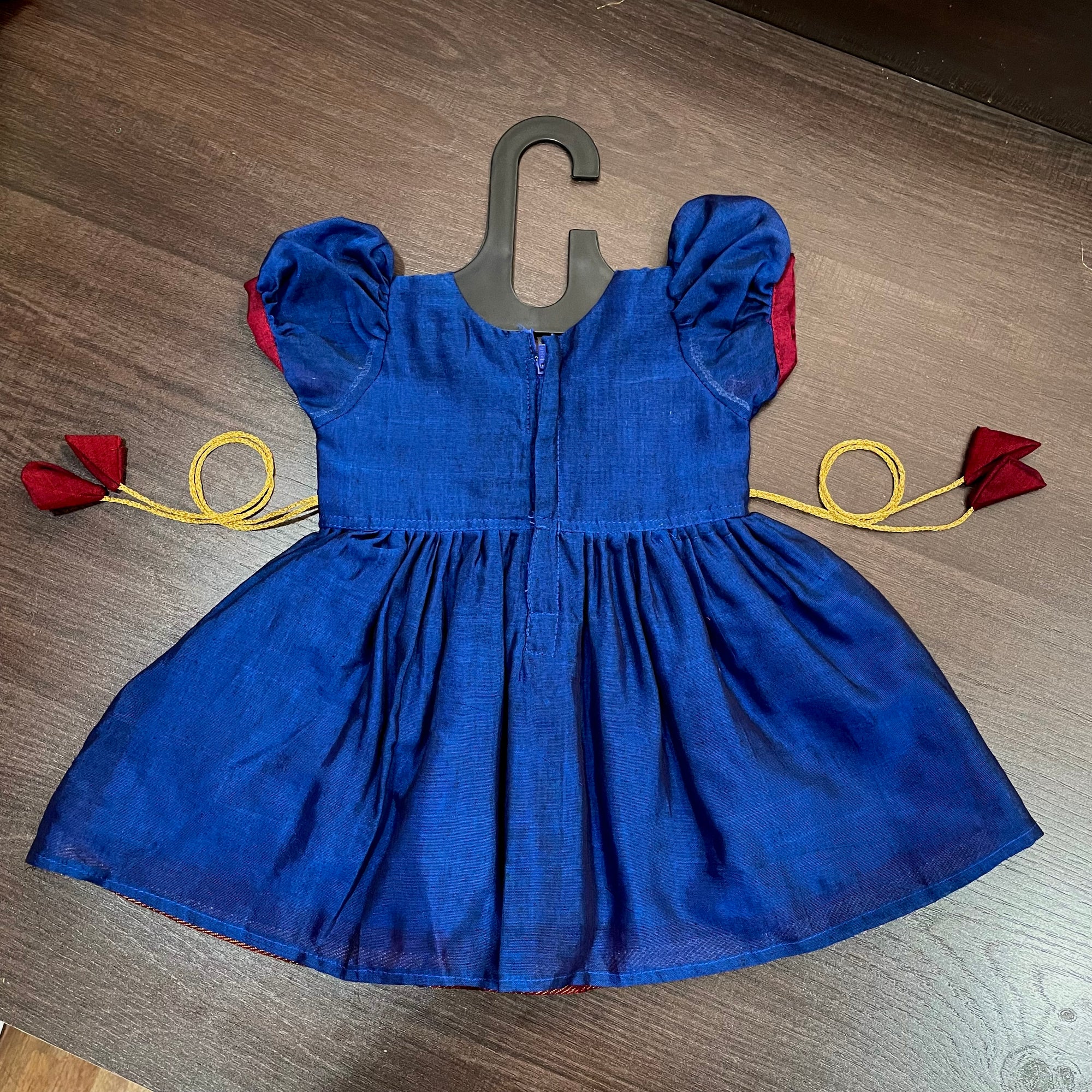 Royal Blue South Silk Frock