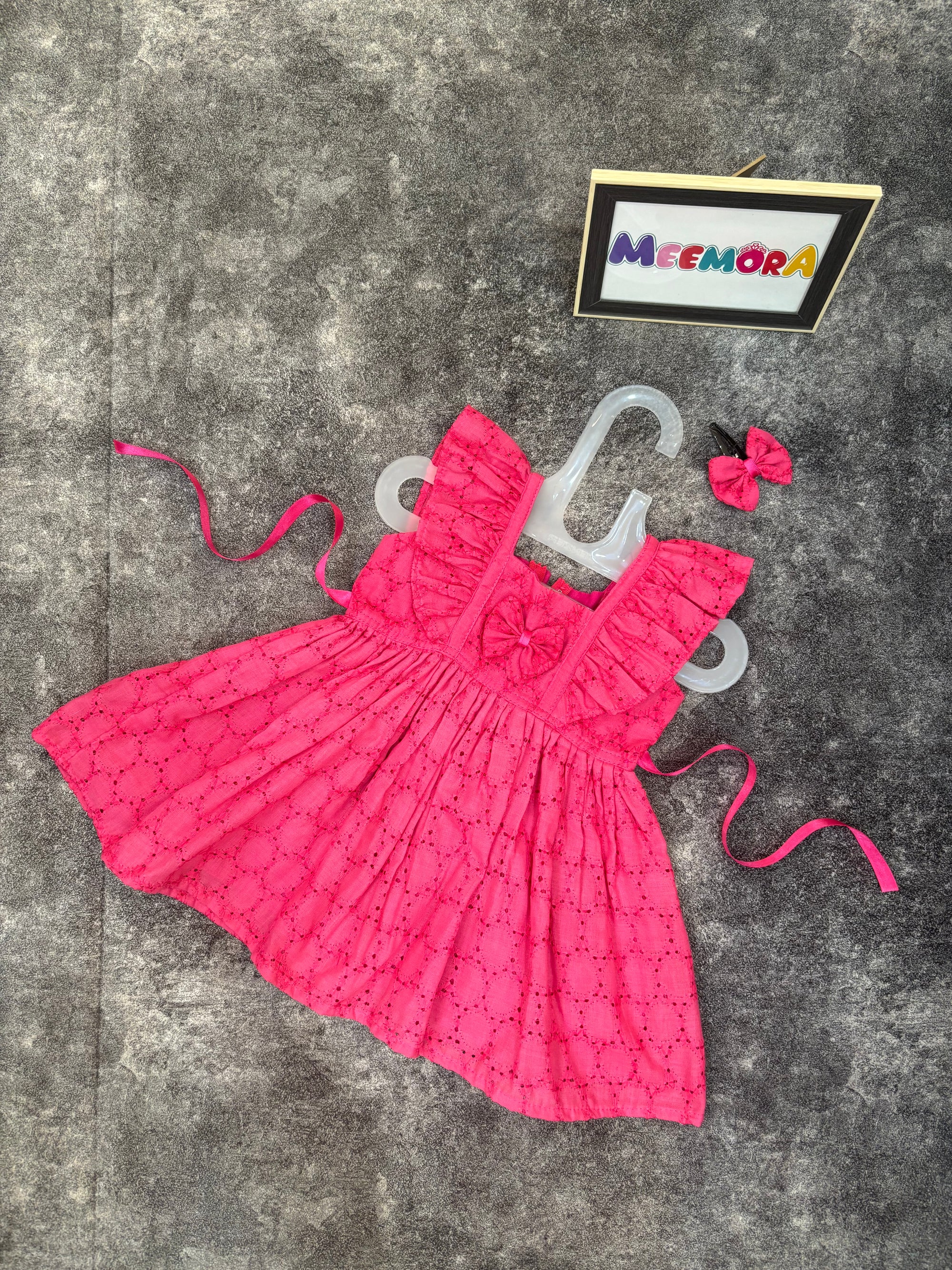 Pink Hakoba Cotton Frock