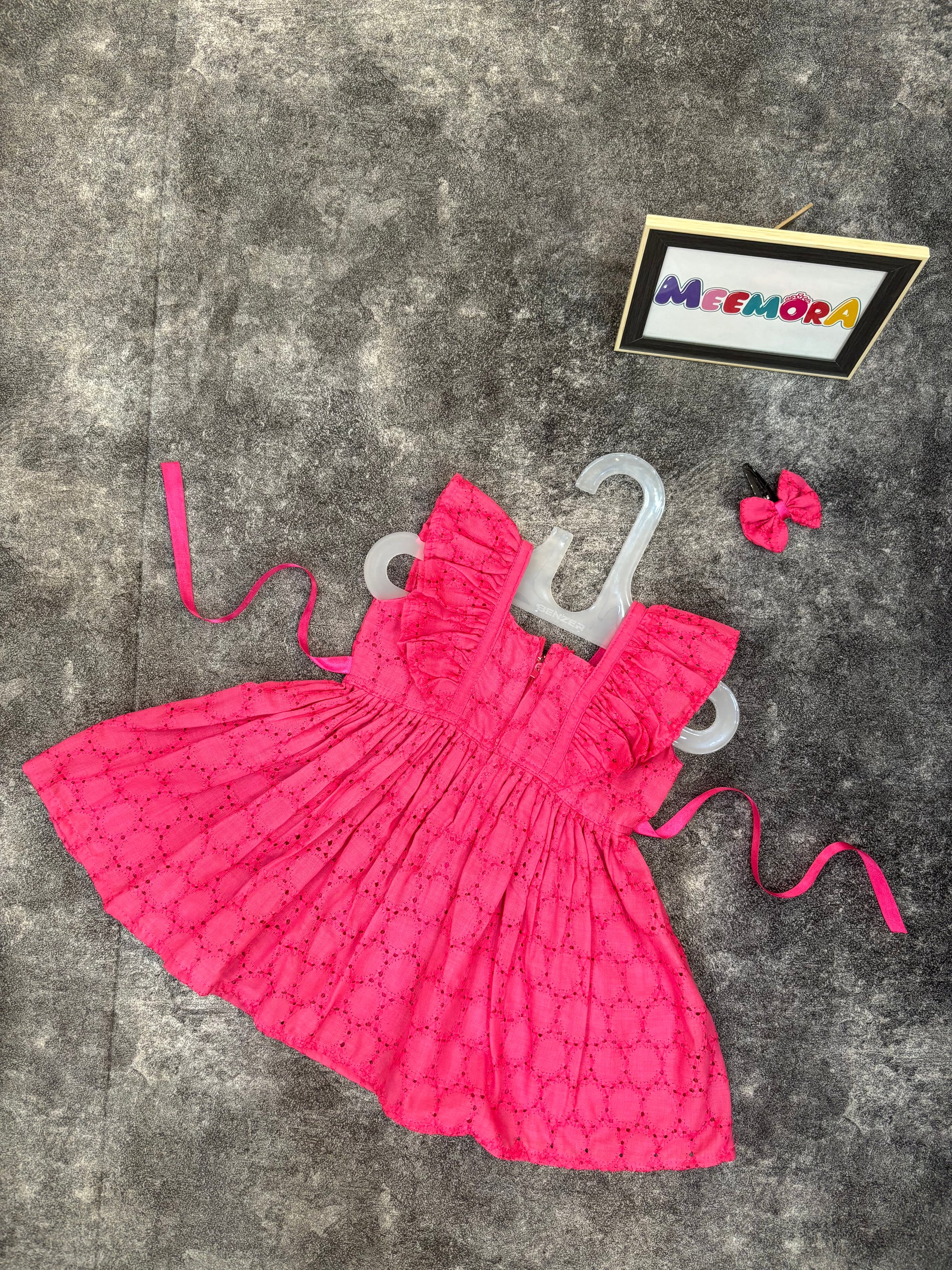 Pink Hakoba Cotton Frock