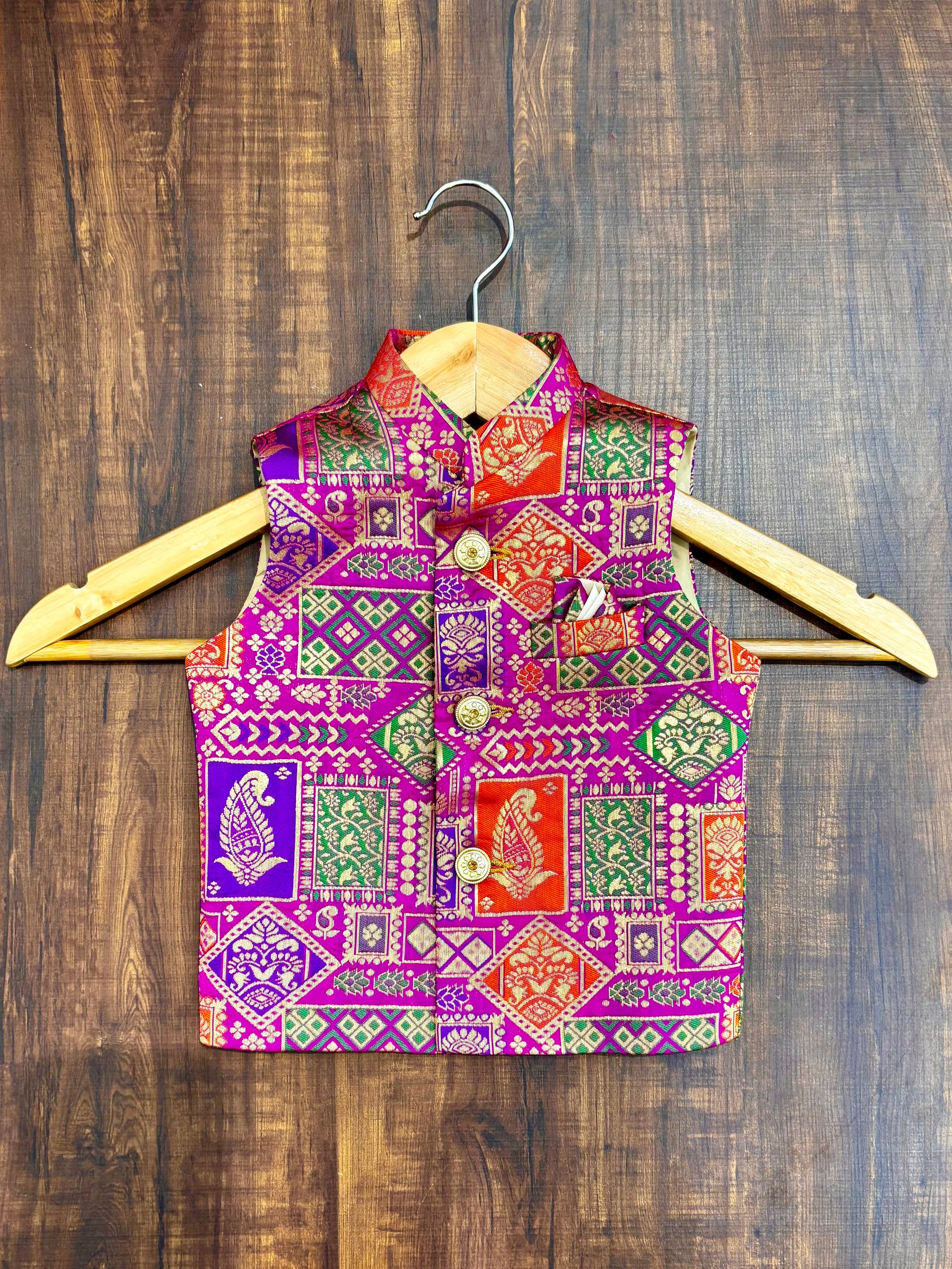 Purple Traditional Indian Designer Modi Jacket