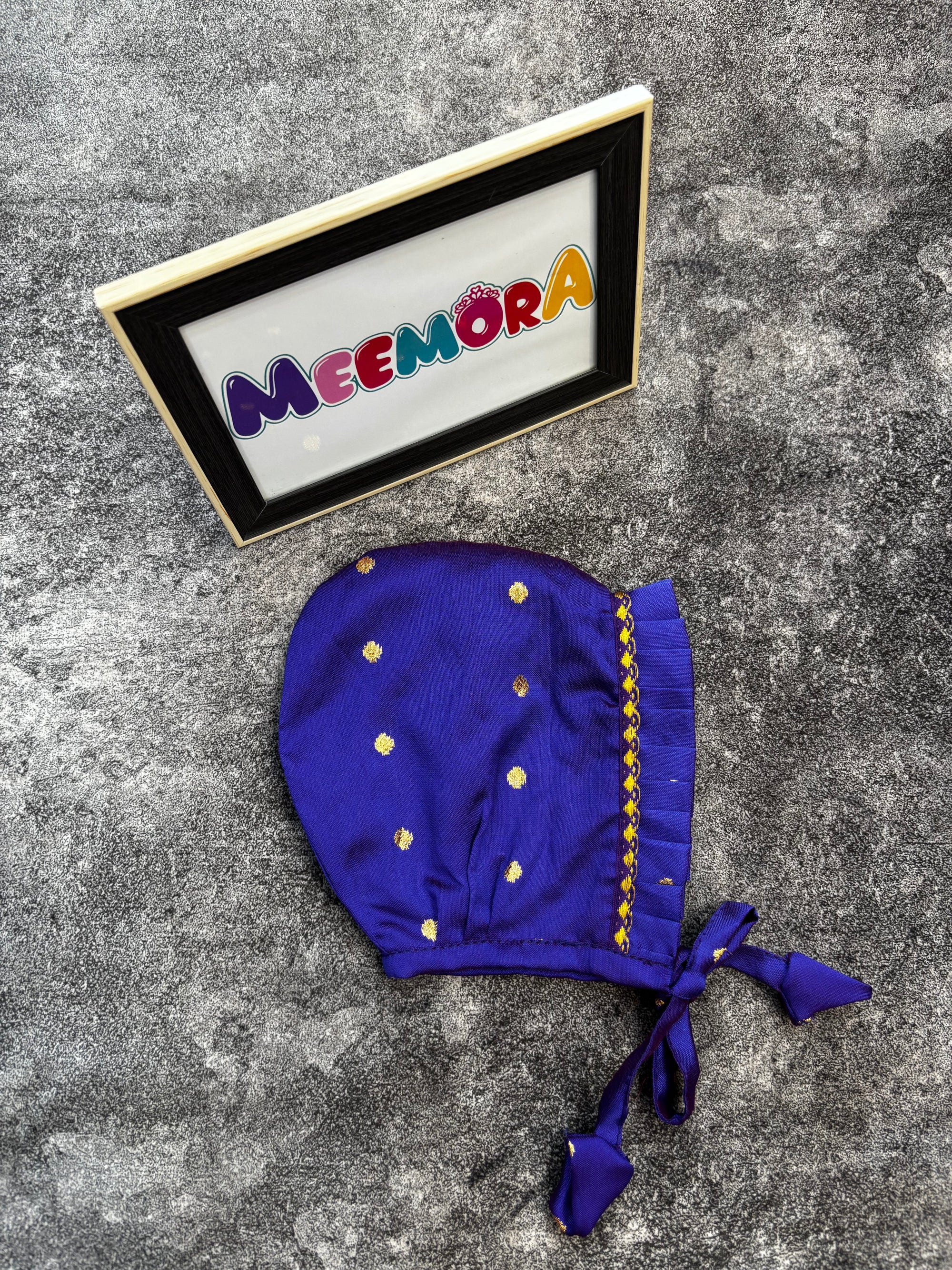 Indigo Paithani Styled Traditional Cap Topi