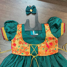 Load image into Gallery viewer, Morpankhi Khun Silk with Paithani Combination Silk Frock
