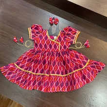 Load image into Gallery viewer, Rani Angrakha Gotta Patti Border Frock Dress
