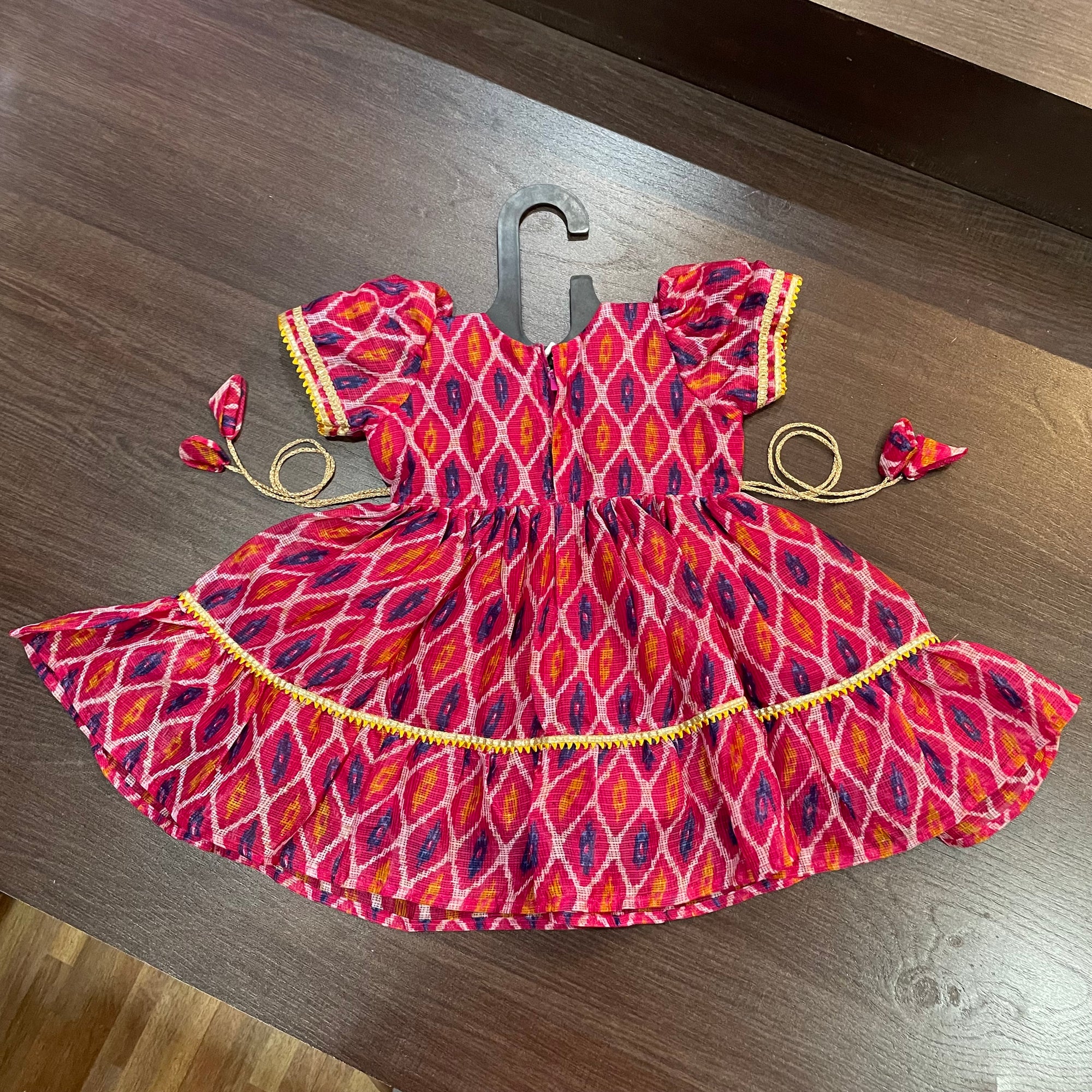 Rani Angrakha Gotta Patti Border Frock Dress
