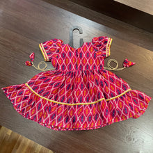 Load image into Gallery viewer, Rani Angrakha Gotta Patti Border Frock Dress
