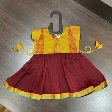 Load image into Gallery viewer, Maroon Ilkal Saipriya Border Frock Dress
