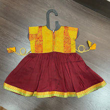 Load image into Gallery viewer, Maroon Ilkal Saipriya Border Frock Dress
