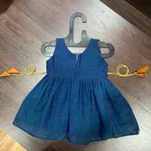 Load image into Gallery viewer, Morpankhi Mustard Golden Border Knee Length Frock Dress - MEEMORA FROCKS
