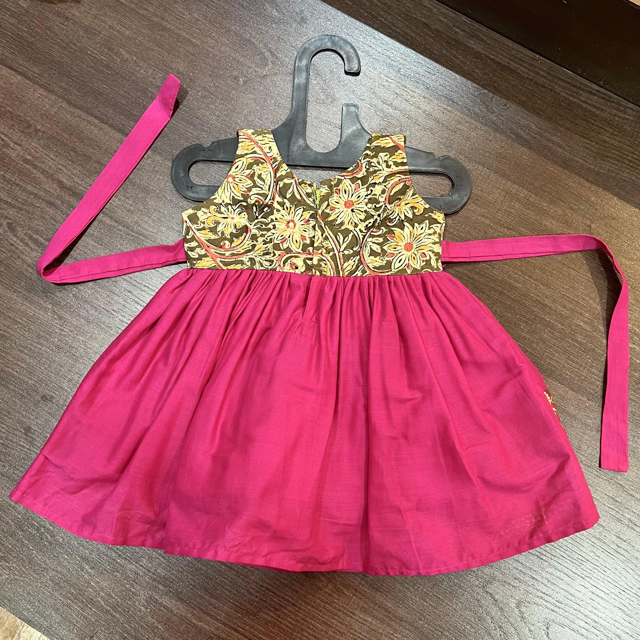 Kalamkari baby frocks clearance
